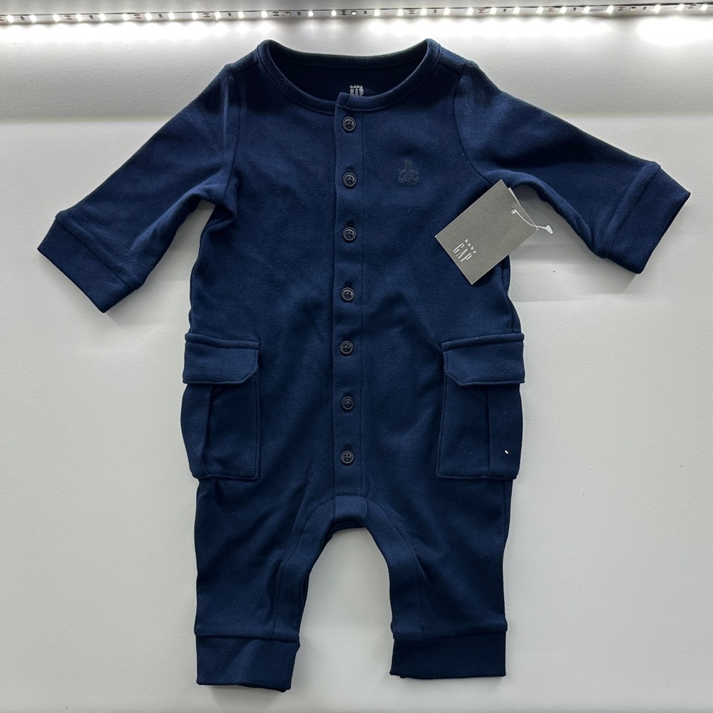 Baby Gap Navy Blue Baby Romper